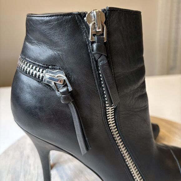 Jean-Michel Cazabat Zoulu Pump Nappy Vintage Black Zipper Bootie US Size 10 - Picture 6 of 12